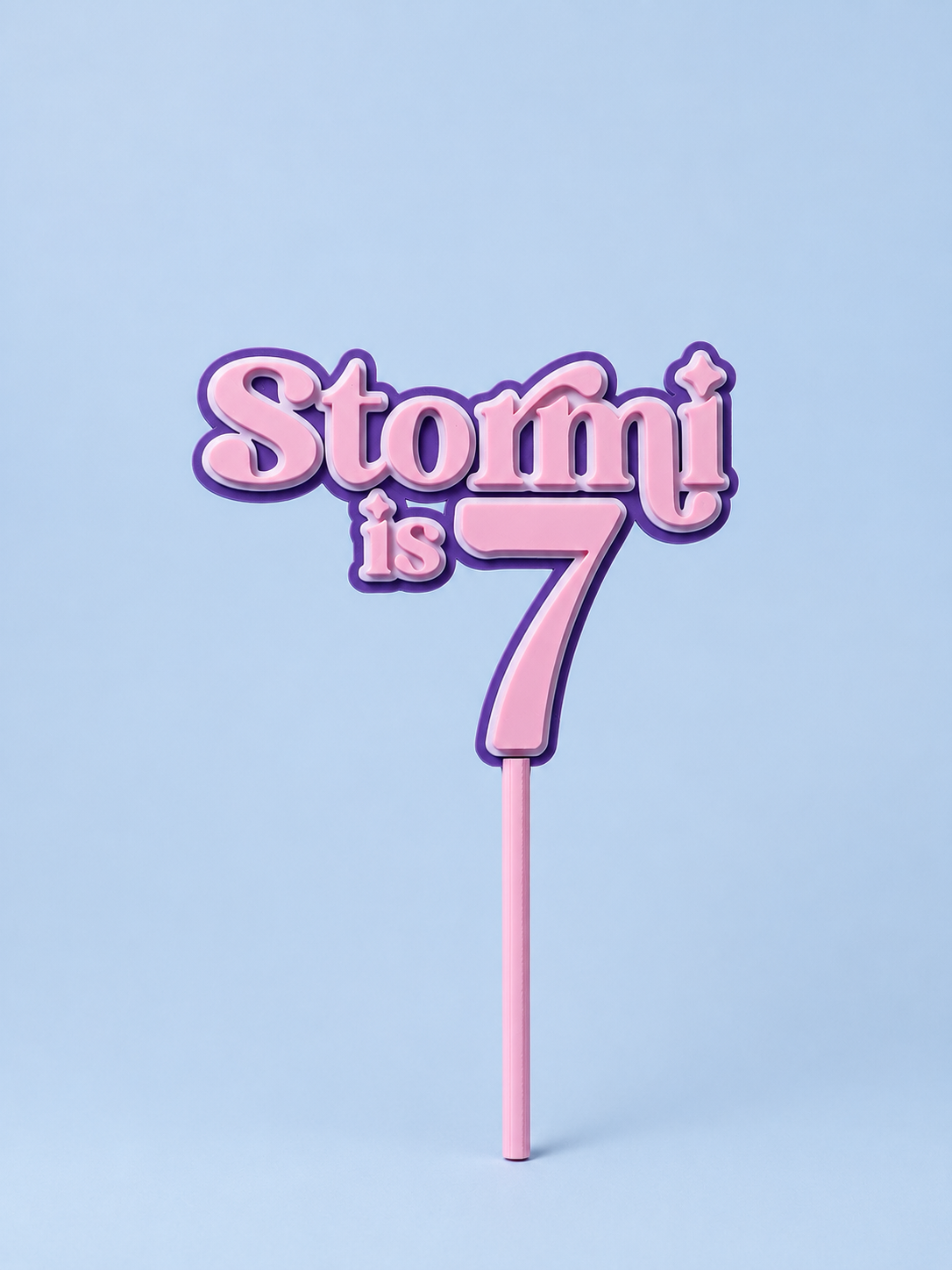 Personalised Layered Cake Topper