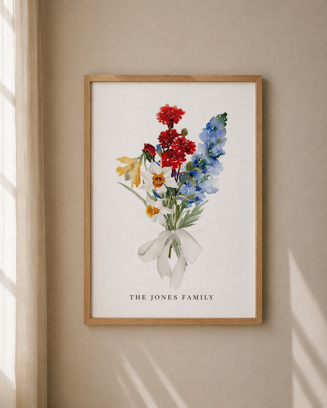 Birth Flower Bouquet Frame