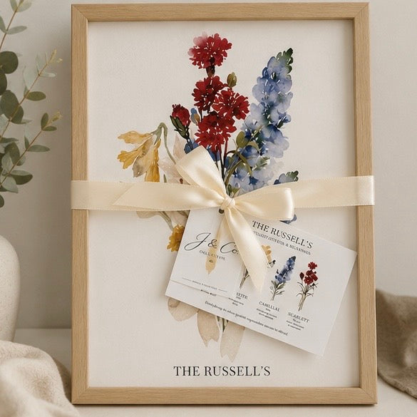Birth Flower Bouquet Frame