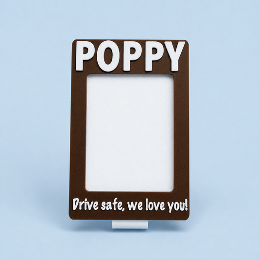 Personalised Car Visor Photo Clip