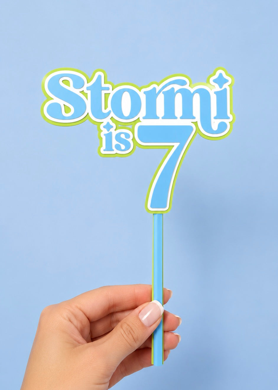 Personalised Layered Cake Topper