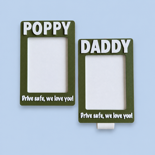 Personalised Car Visor Photo Clip