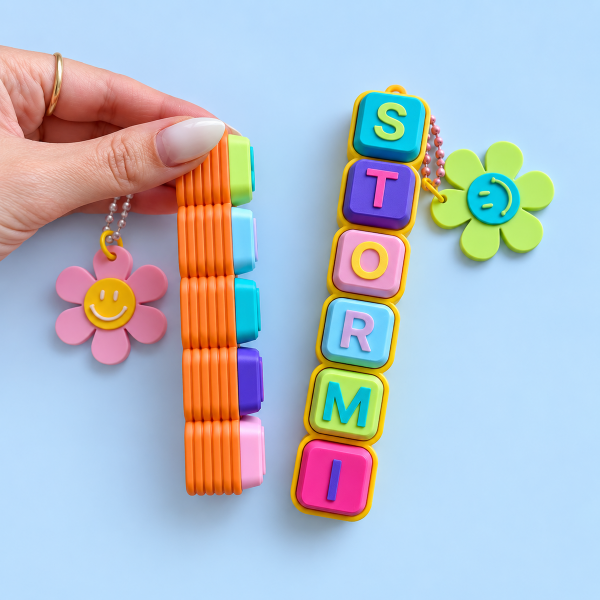 Personalised Name Clicker Keychain