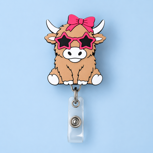 Highland Cow Badge Reel