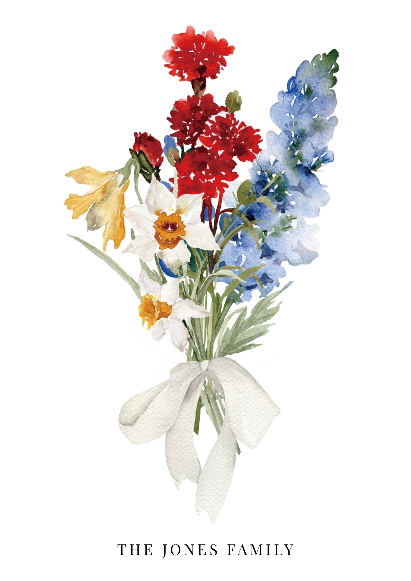 Birth Flower Bouquet Frame